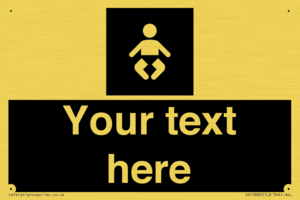 Custom information: black panel baby change